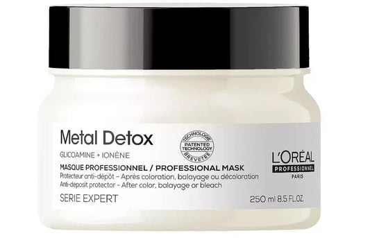 L'Oréal Professionnel Metal Detox Hair Mask 250ml — colour protection and breakage prevention for colour-treated hair