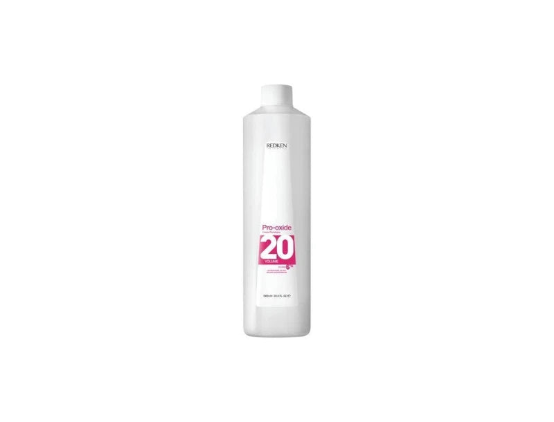 1000ml bottle of professional Redken Pro-Oxide Cream Developer 20 Volume 6 percent for permanent hair coloring and lightning