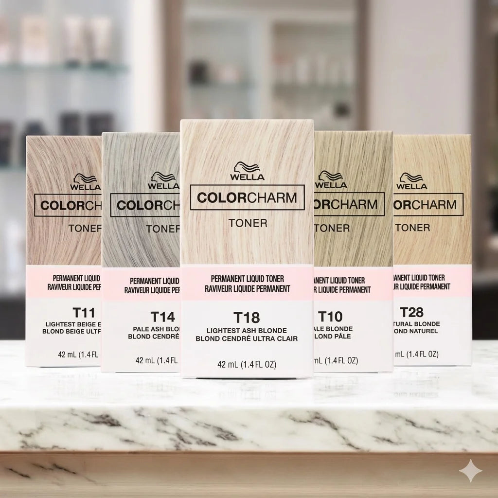 Wella Color Charm Permanent Toner 42ml for professional hair toning and brass neutralizing