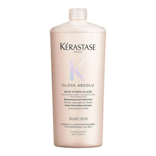Kérastase Gloss Absolu Bain Hydra-Glaze Shampoo 1000ml hydrating shine-enhancing shampoo for smooth glossy hair