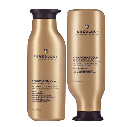 Pureology Nanoworks Gold Shampoo & Conditioner Duo 266 ml and 1000ml