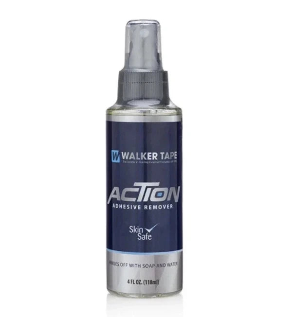 Walker Action Adhesive Remover Spray 4 fl oz for wigs hair systems lace wigs and adhesive removal
