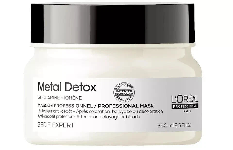 L'Oréal Professionnel Metal Detox Hair Mask 250ml — colour protection and breakage prevention for colour-treated hair