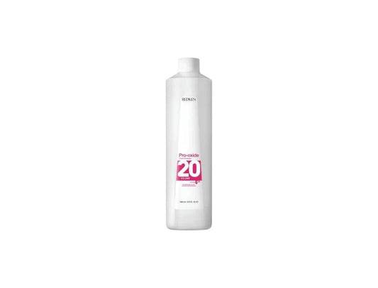 1000ml bottle of professional Redken Pro-Oxide Cream Developer 20 Volume 6 percent for permanent hair coloring and lightning